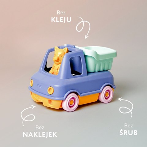 Wywrotka niebieska zabawka do piasku wody dla dzieci samochód auto Simple.