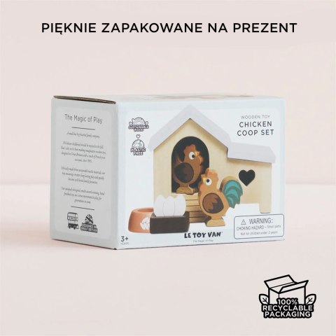 Drewniany kurnik Le Toy Van – zestaw do domku dla lalek