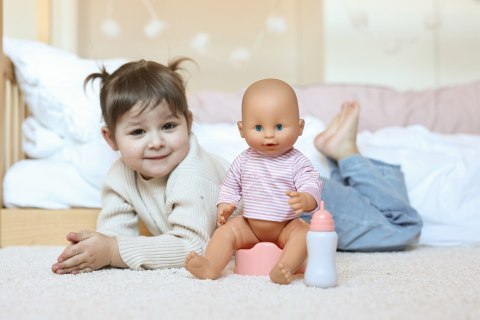 Duża lalka Sara 40cm bobas który je i robi siusiu, zabawka Lillan & Friends