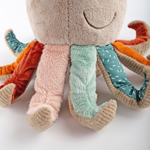 Pierwsza przytulanka Ośmiornica 26cm patchwork maskotka zabawka sigikid
