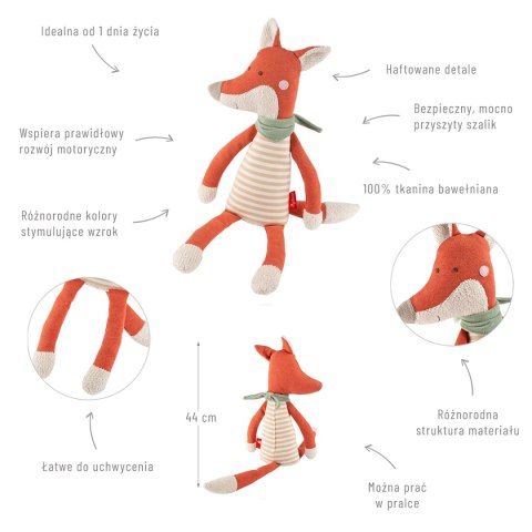 Pierwsza przytulanka dla dzieci Lisek 42cm maskotka zabawka dzieci sigikid