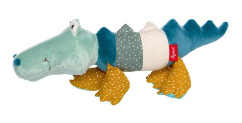 Pierwsza przytulanka patchworkowa sigikid – krokodyl pluszowy, 43 cm