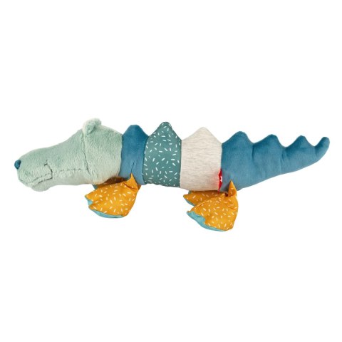 Pierwsza przytulanka patchworkowa sigikid – krokodyl pluszowy, 43 cm