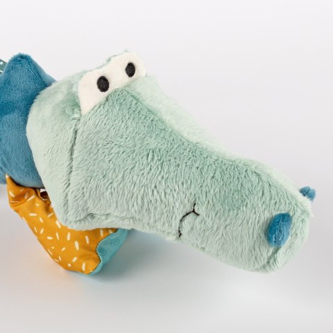 Pierwsza przytulanka patchworkowa sigikid – krokodyl pluszowy, 43 cm