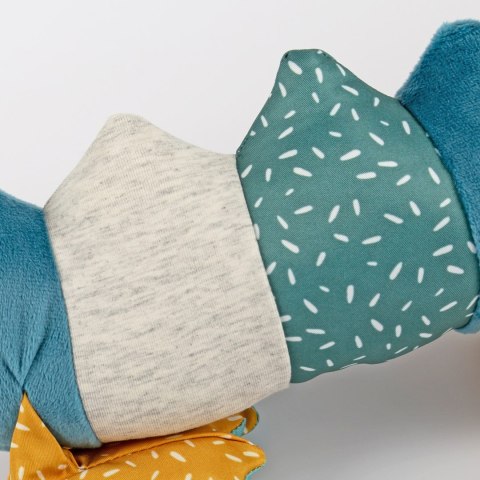 Pierwsza przytulanka patchworkowa sigikid – krokodyl pluszowy, 43 cm