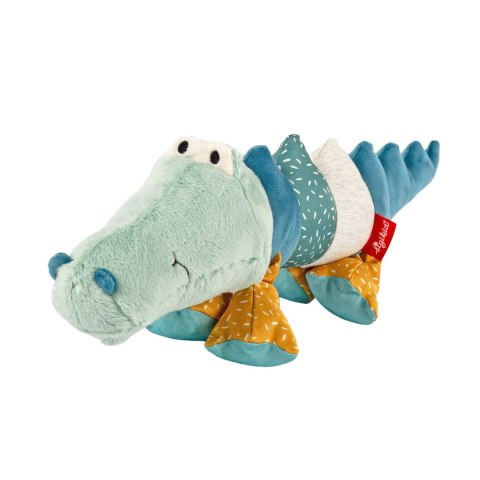 Pierwsza przytulanka patchworkowa sigikid – krokodyl pluszowy, 43 cm