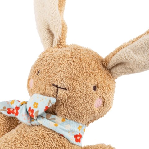 Pierwsza przytulanka bawełniana z pozytywką sigikid – króliczek, brązowy, 19 cm