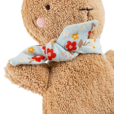 Pierwsza przytulanka bawełniana z pozytywką sigikid – króliczek, brązowy, 19 cm