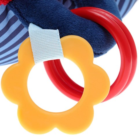 Poduszka do leżenia na brzuszku 37cm zabawka ruchowa grzechotka sigikid