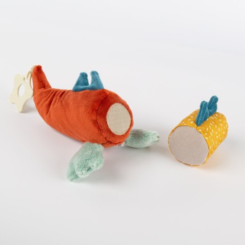 Przytulanka sigikid – smok na rzepy, 45 cm, zabawka rozwojowa