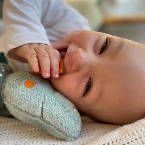 Przytulanka sigikid – smok na rzepy, 45 cm, zabawka rozwojowa