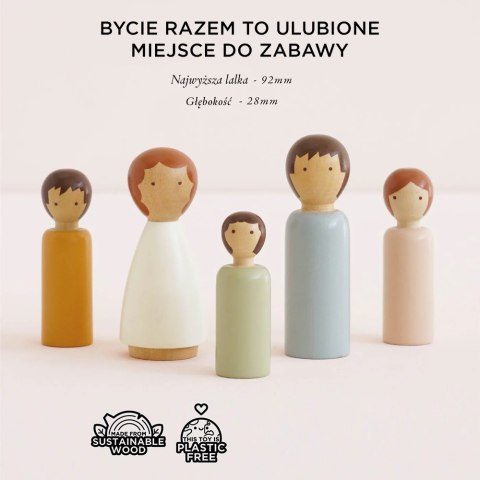 Rodzina lalek figurki, zabawka dla dzieci, laleczki do domków, Le Toy Van