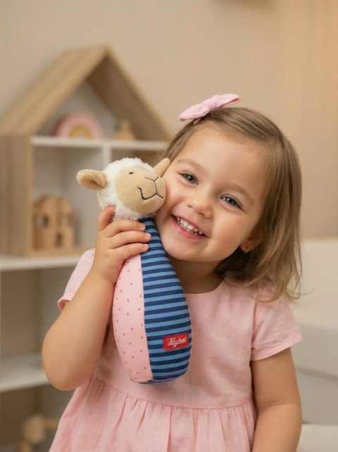 Zestaw miękkie kręgle dla dzieci zabawka rozwojowa patchwork gra sigikid