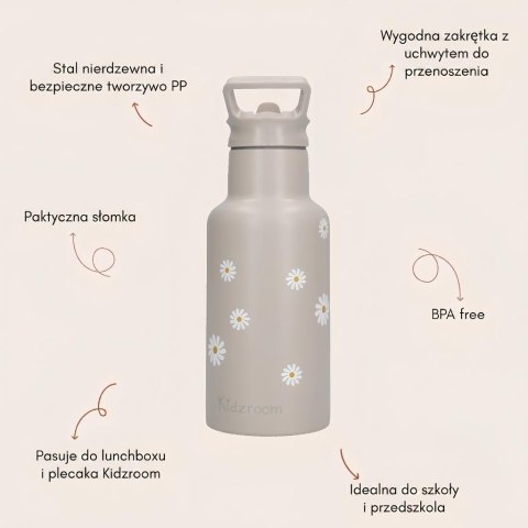 Butelka bidon 350 ml KIDZROOM Nostalgia Beige