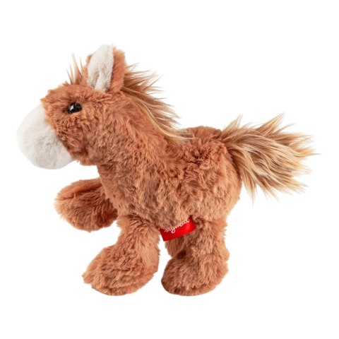 Jedwabiście miękki pluszowy Konik Flaucherie brązowy zabawka 30cm sigikid