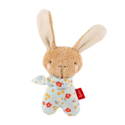 Pierwsza przytulanka-grzechotka sigikid – króliczek, niebieski, 15 cm