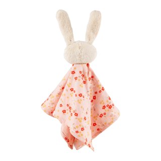 Pierwsza przytulanka komforter bawełniany Króliczek różowy 32 cm sigikid