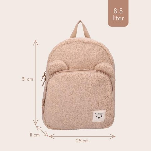 Plecak dla dzieci Beary Excited Beige KIDZROOM