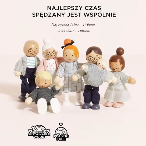 Rodzina lalek, zabawka dla dzieci, lalki do domku dla lalek Le Toy Van