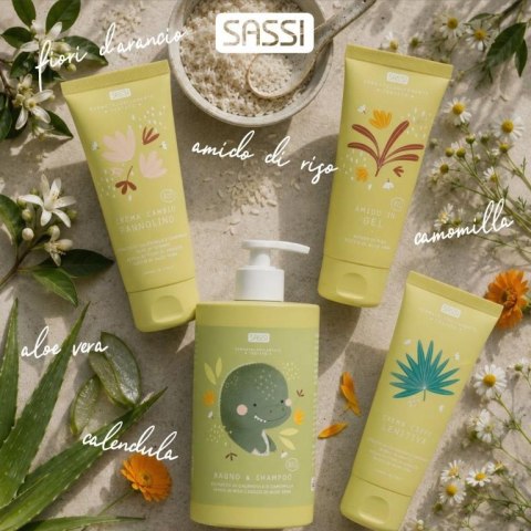 Żel ze skrobią ryżową 100 ml SASSI Dinozaur