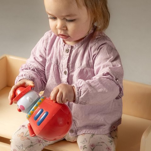 Clown Roly Poly z dzwoneczkiem TOLO BIO 6 m-cy+