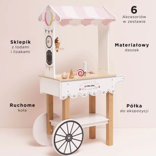 Drewniana lodziarnia dla dzieci, słodki stół, zabawka, lody, Le Toy Van