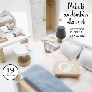 Drewniane mebelki do domku dla lalek sypialnia Daisylane, zestaw Le Toy Van