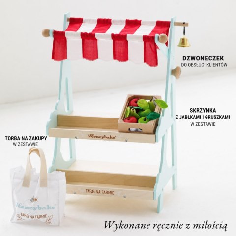Drewniany stragan, zabawa w sklep supermarket zabawka dla dzieci Le Toy Van