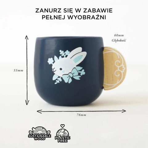 Drewniany zestaw obiadowy, akcesoria kuchenne dla dzieci zabawka Le Toy Van