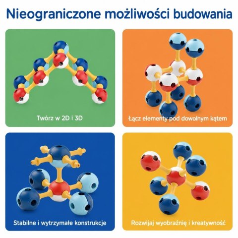 KUB Planet Edu magnetyczne klocki konstruk. 3D 70
