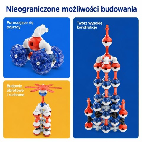 KUB Planet Edu magnetyczne klocki konstruk. 3D 70