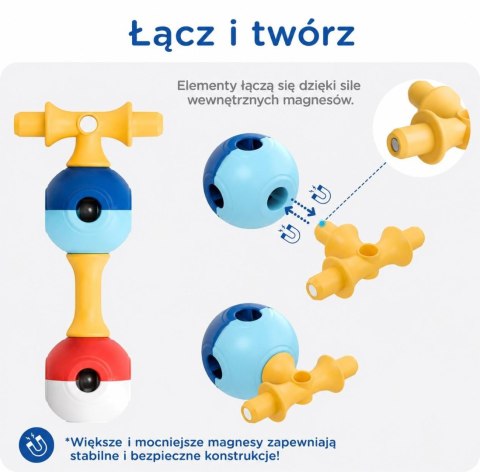 KUB Planet magnetyczne klocki konstrukcyjne 3D 30
