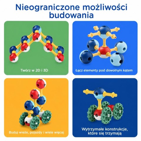 KUB Planet magnetyczne klocki konstrukcyjne 3D 30