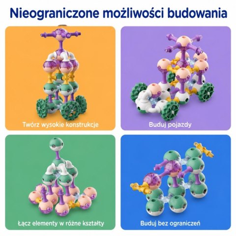 KUB Planet magnetyczne klocki konstrukcyjne 3D 55