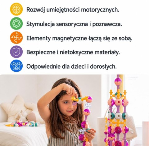 KUB Planet magnetyczne klocki konstrukcyjne 3D 55