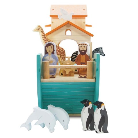 Wielka Arka Noego, zabawka dla dzieci, figurki statek zwierzątka Le Toy Van