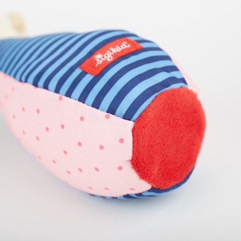 Zestaw miękkie kręgle dla dzieci zabawka rozwojowa patchwork gra sigikid