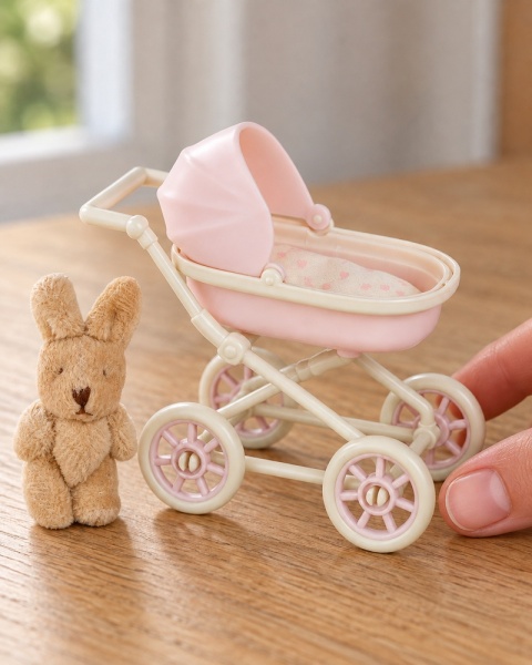 Lundby — wózek i króliczek do domku dla lalek