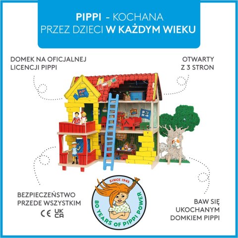 Domek dla lalek Willa Śmiesznotka Pippi Langstrumpf, zabawka dla dzieci