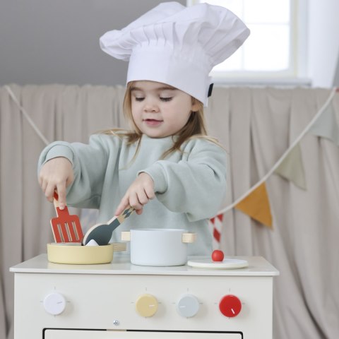 Drewniane akcesoria kuchenne dla dzieci garnki zestaw do gotowania Micki