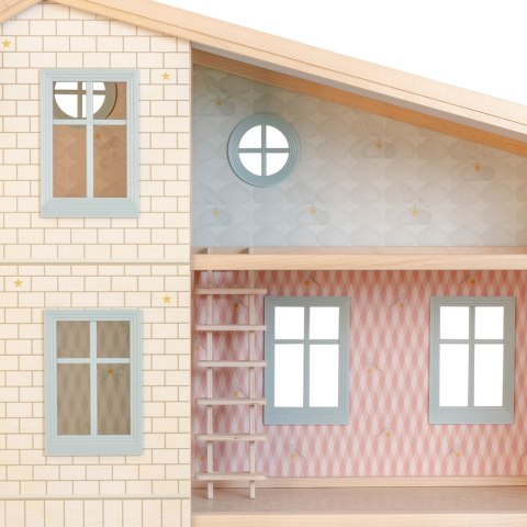 Drewniany domek dla lalek Wonder House zabawa lalkami dla dzieci Lundby