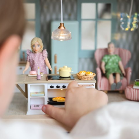Oświetlenie domku dla lalek zestaw 2 lampy wiszące wyposażenie domki Lundby