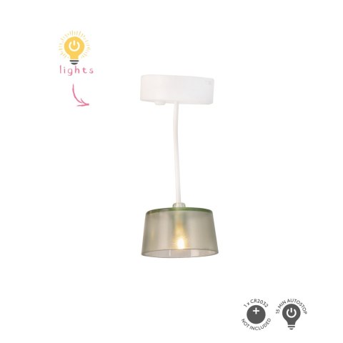 Oświetlenie domku dla lalek zestaw 2 lampy wyposażenie zabawka domki Lundby