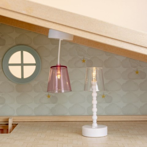 Oświetlenie domku dla lalek zestaw, wyposażenie, lampy zabawka domki Lundby