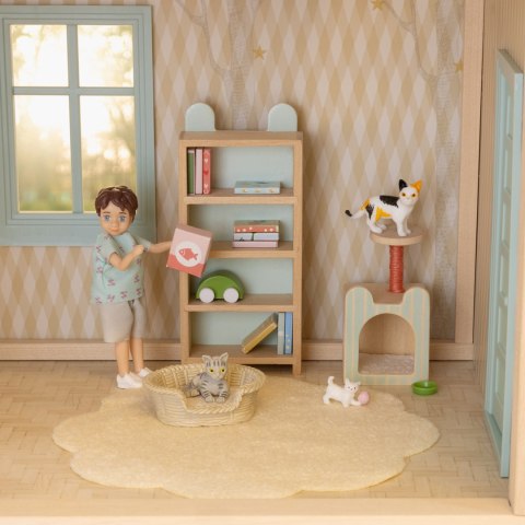 Zwierzątka koty do domku dla lalek figurki kotki zabawka dla dzieci Lundby