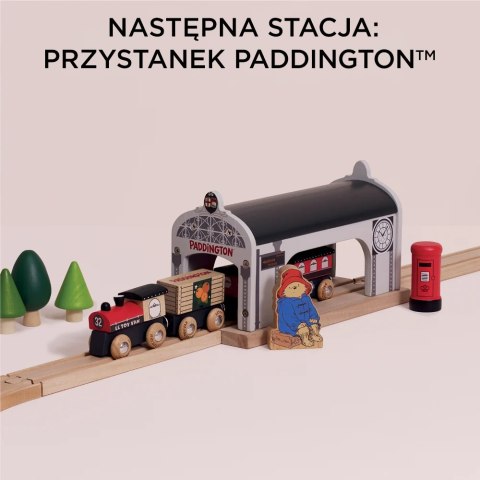 Drewniana kolejka Paddington zestaw 75 elementów tory pociąg Le Toy Van