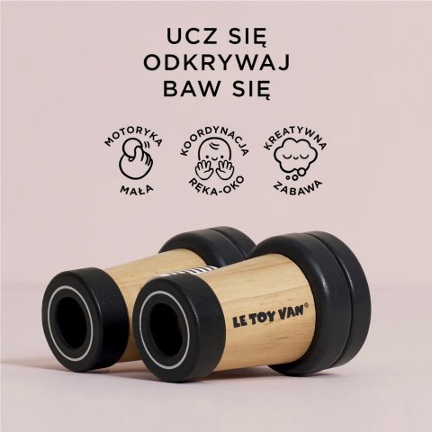 Drewniana lornetka zabawka sensoryczna dla dzieci kalejdoskop Le Toy Van