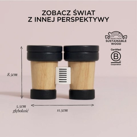 Drewniana lornetka zabawka sensoryczna dla dzieci kalejdoskop Le Toy Van