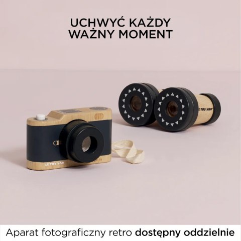 Drewniana lornetka zabawka sensoryczna dla dzieci kalejdoskop Le Toy Van