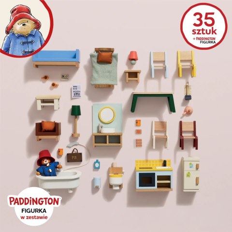 Paddington drewniane mebelki do domku dla lalek zestaw 35 szt Le Toy Van
